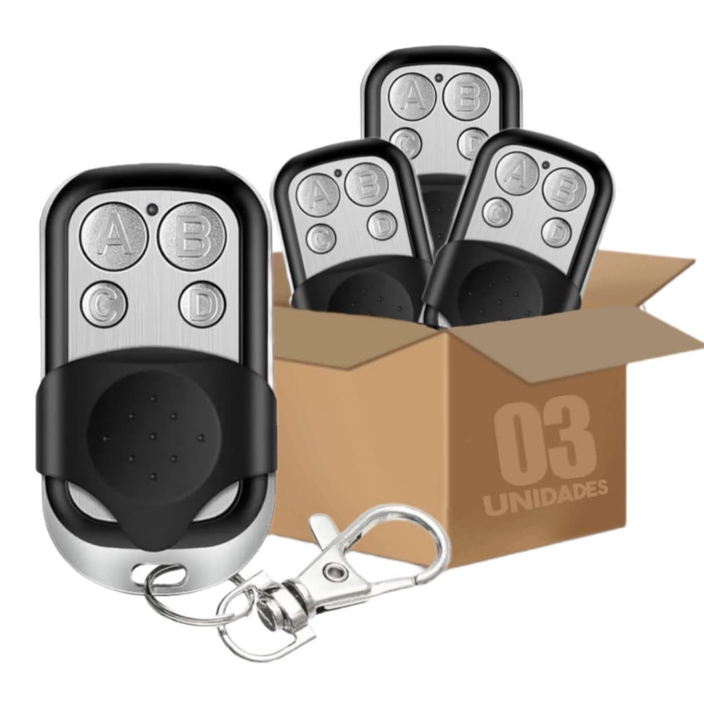 KIT 3 CONTROLE DE PORTÃO AUTOMATICO CONTROLE PARA ABRIR PORTÃO