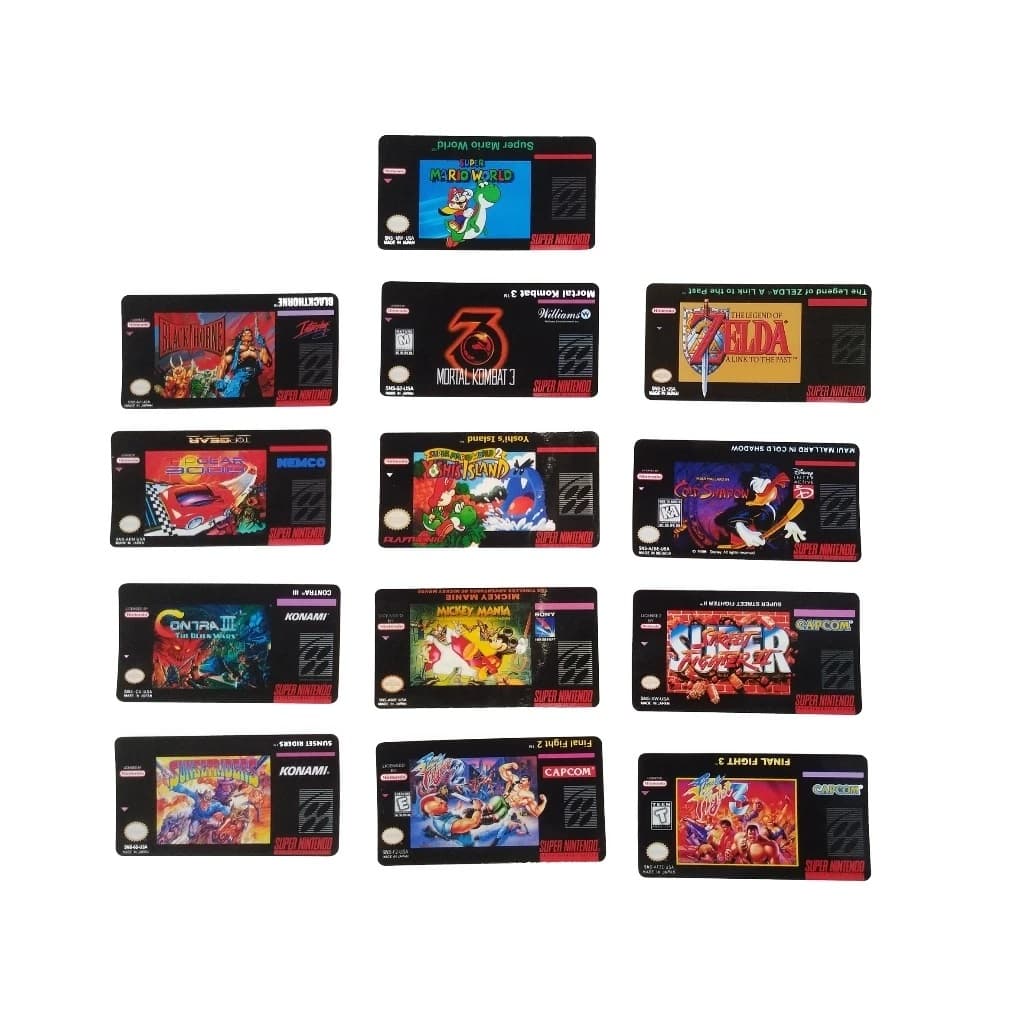 Kit Label Para cartucho de Super Nintendo Etiqueta para restaurar SNES