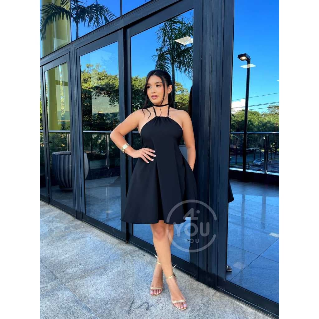 VESTIDO NOVA MODA Feminino Princesinha Blogueira Sem Bojo Fluido e Confortável