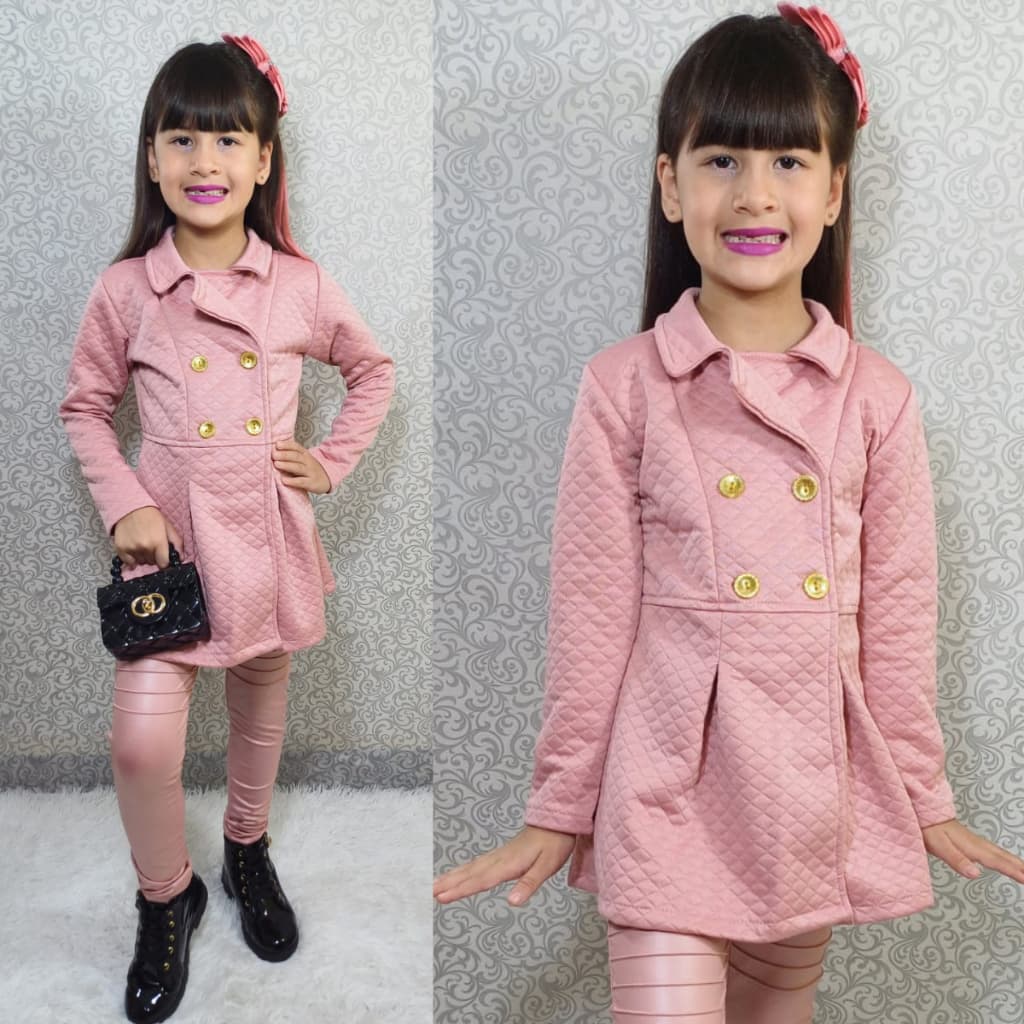 Casaco jaqueta Sobretudo Infantil inverno  tam. 2 ao 10