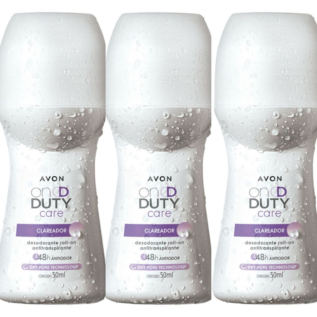Roll on On Duty Care Clareador Avon Kit com 3/5/9 unidades (50 ml cada)- PRODUTO ORIGINAL