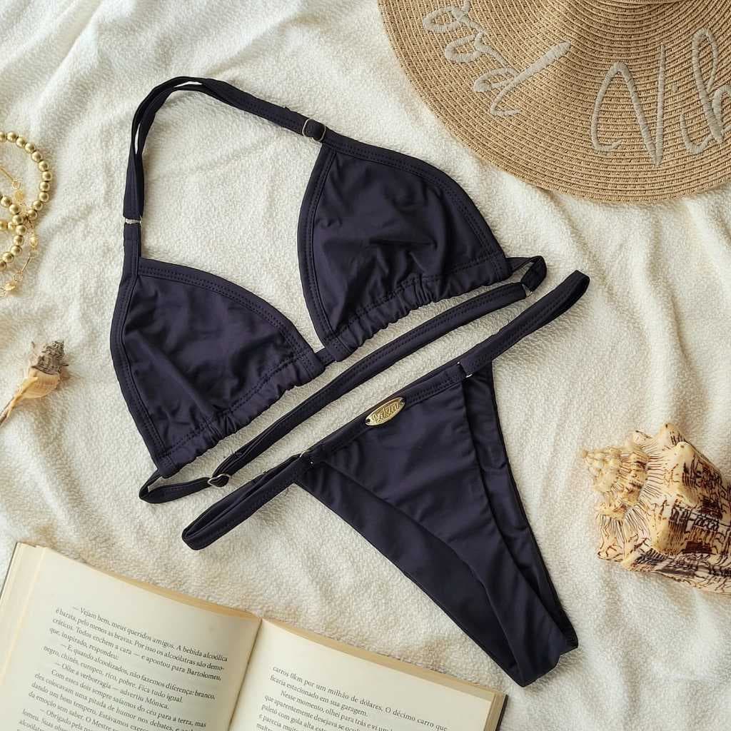 Conjunto Biquíni Fita Fio Dental Cavado Regulável | Marquinha Perfeita | Verão Tamanho Único