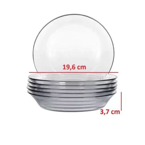 KIT PRATO SOPA DURALEX, LEVE 6 OU 12 UNIDADES.