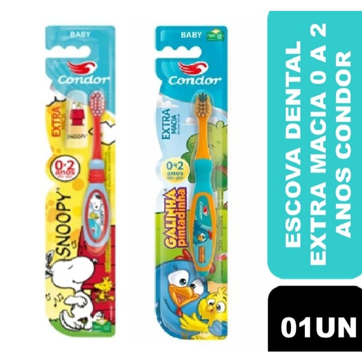 Escova de Dente Infantil Condor Baby 0-2 Anos Extra Macia