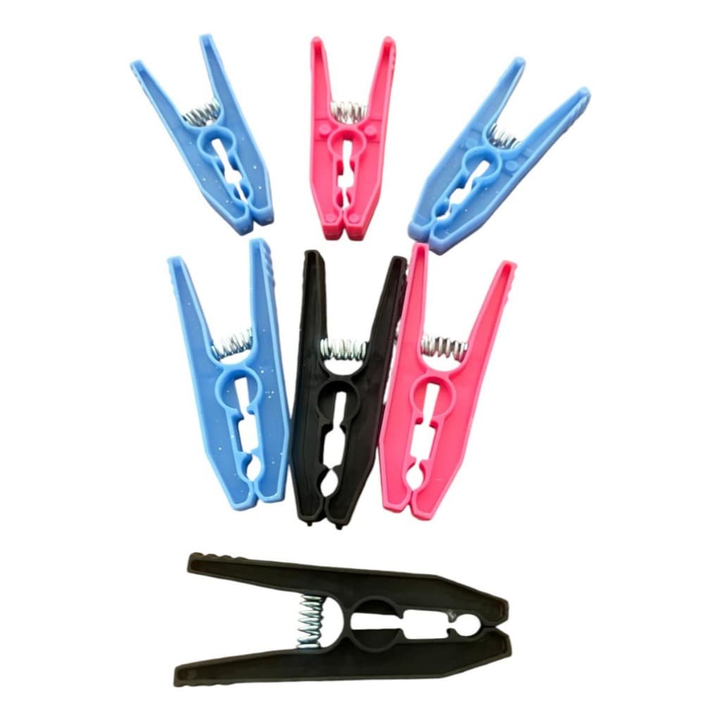 60 Prendedor Plástico Para Roupa Varal Pregador Reforçado Grande