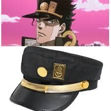Anime JoJo's Bizarre Adventure Cosplay Boné Jotaro Kujo Joseph JOJO Bonés Chapéus Emblemas