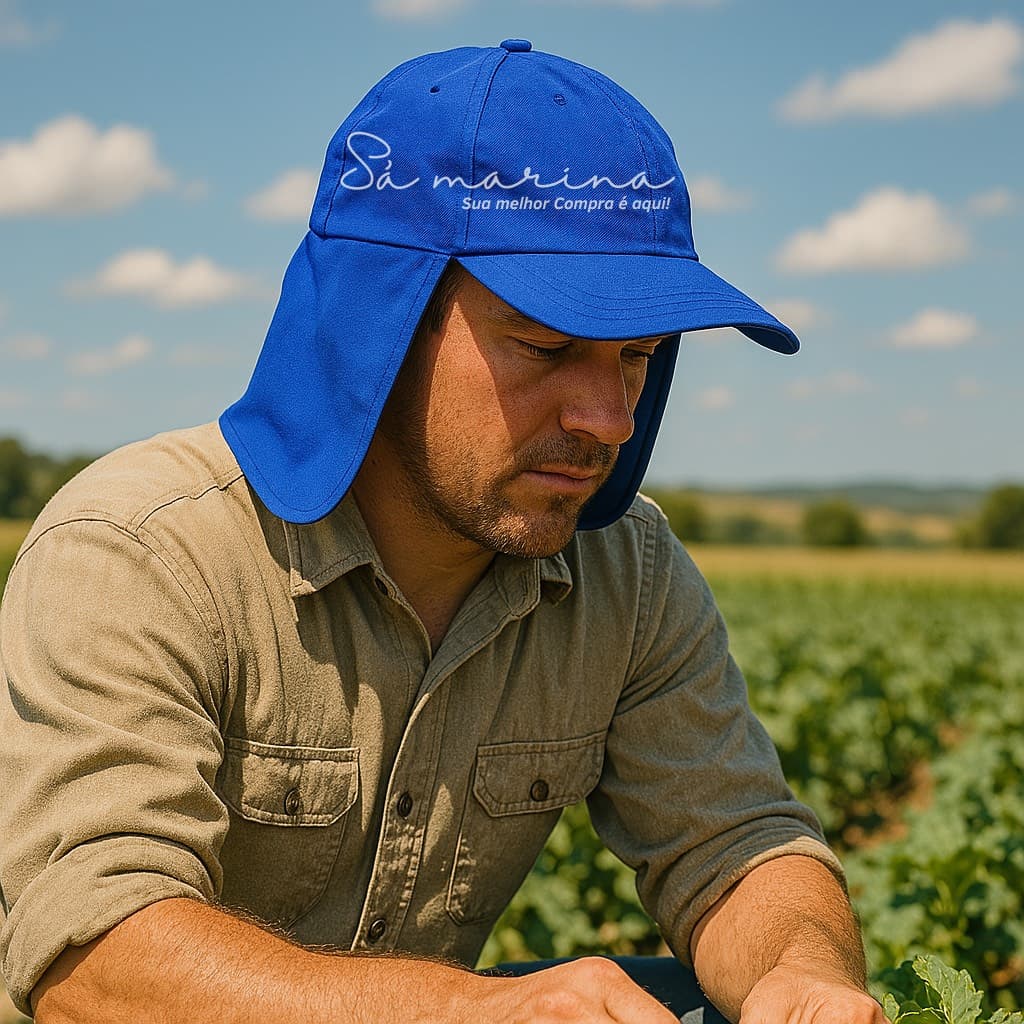 Chapéu Boné Pescador com Proteção de Pescoço BONÉ