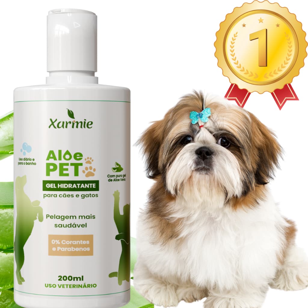 Aloe Pet Babosa Tratamento Natural  de Alergias e Coceiras Para Cães 200g