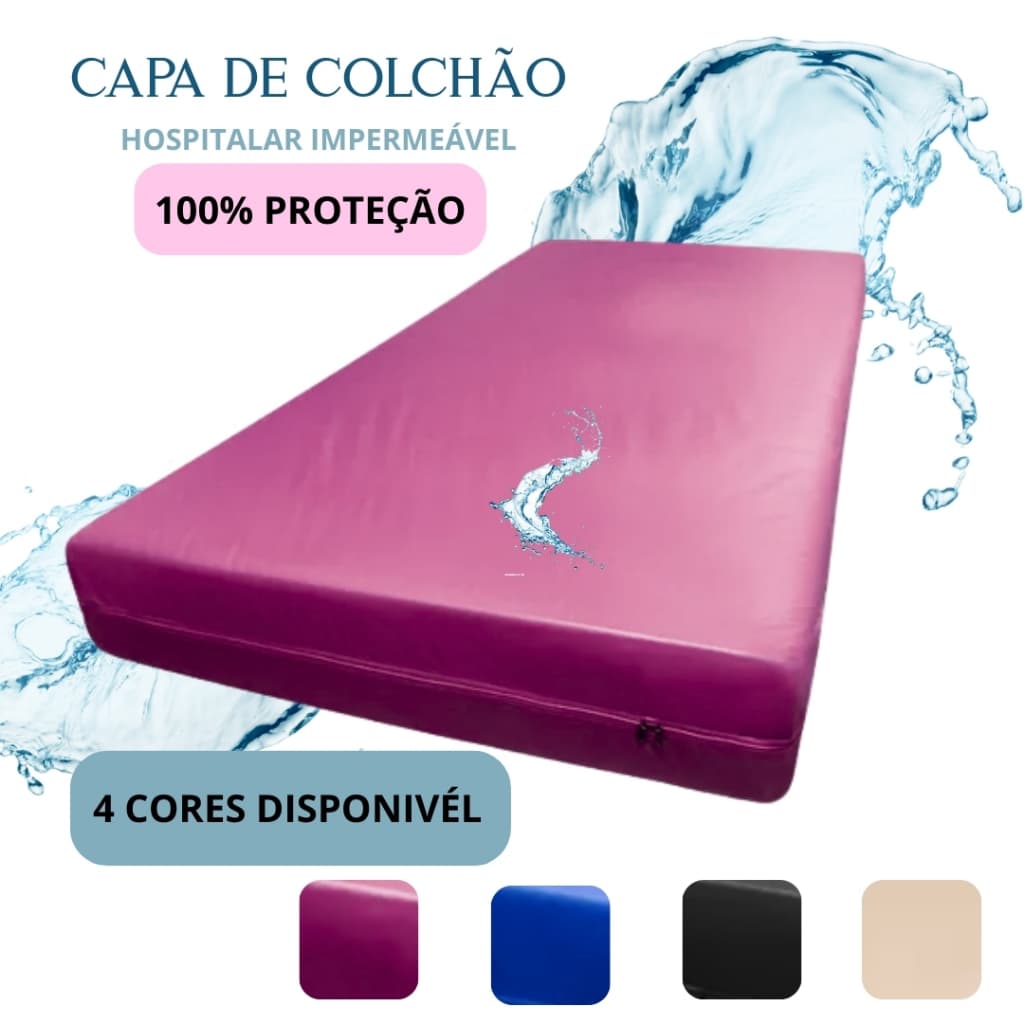 Capa para Colchão Impermeável Tamanho Solteiro Varias Medidas