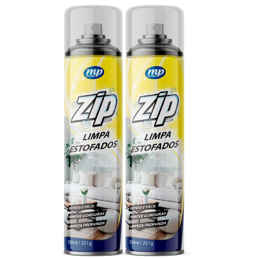 Limpa Estofados Spray Zip Clean 300ml/251g C/2 Unid