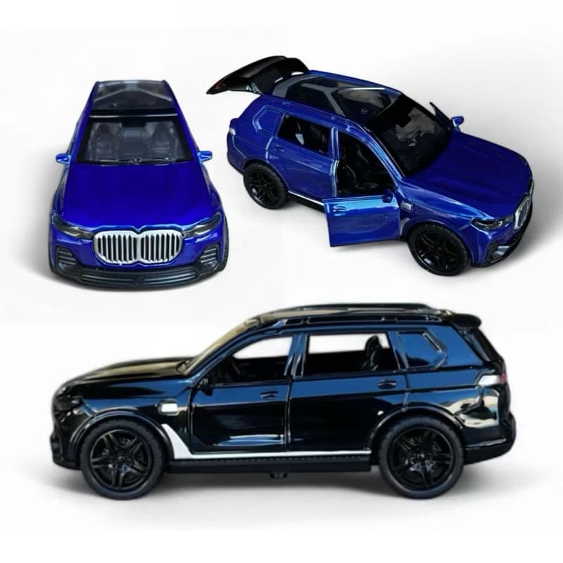 Carrinho De Ferro BMW X5 Miniatura Abre Porta Porta-Malas Fricção Coleção