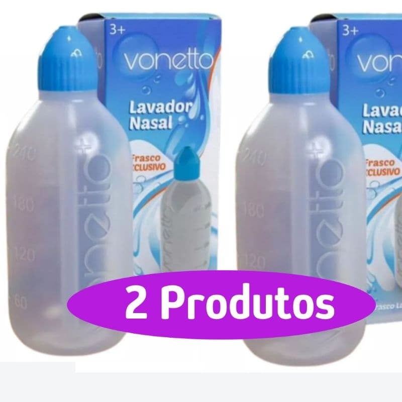 2 Lavadores Nasal Higienizador Adulto e Infantil