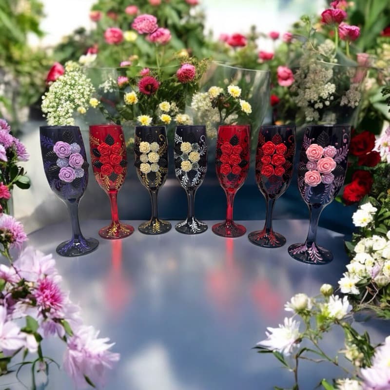 Taça Pomba Gira Luxo Vidro