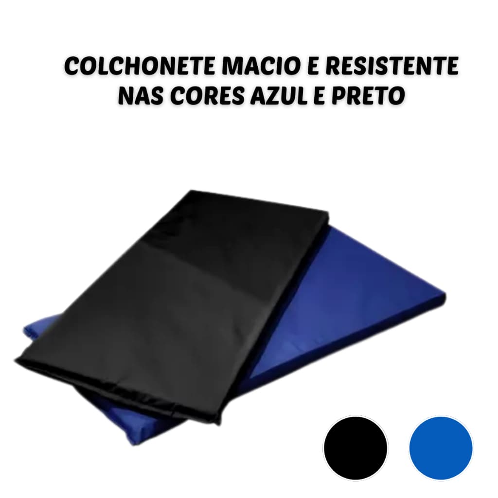 COLCHONETE DE ACADEMIA IMPERMEÁVEL 90X40X3 - YOGA , GINASTICA EXERCICIOS