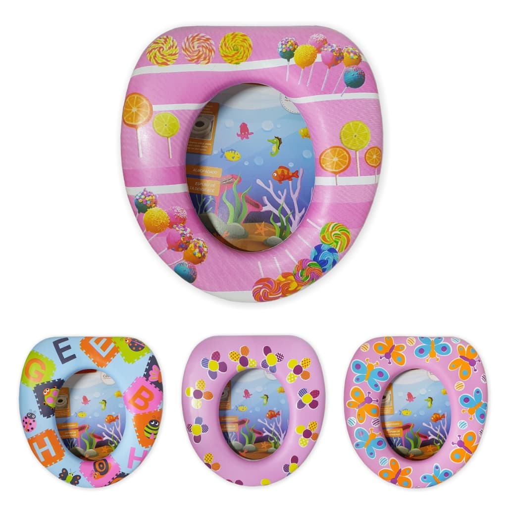 Assento Infantil Redutor Vaso Sanitário Bebês Feminino e Masculino Macio Chega de Fraldas treinamento