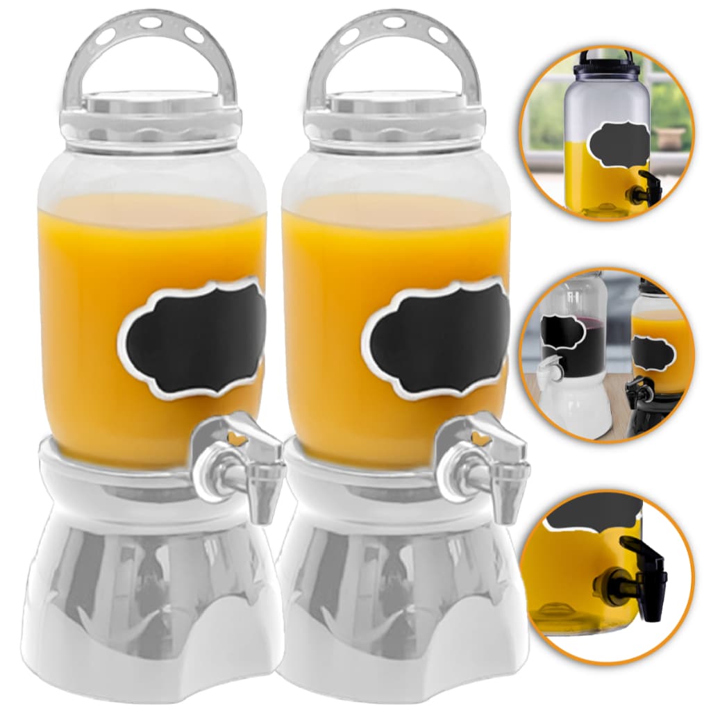 Suqueira Plástica com Suporte de mesa para Refrescos Água saborizada Drinks Chás