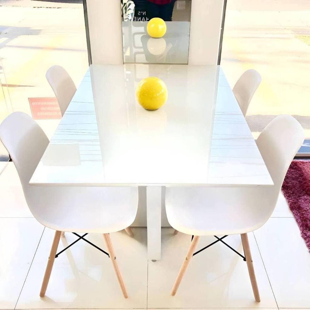 Adesivo Vinil Autocolante Branco Brilhante Efeito Laca Laquear Mesa Vidros Pode Lavar