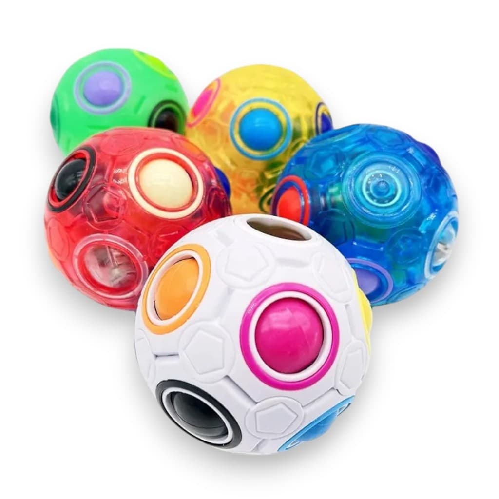 Fidget Toys Bola Mágica Brinquedos 3D Sensorial Pop It Anti Stress Esfera Mágica Rainbow Magic Cube Plástico