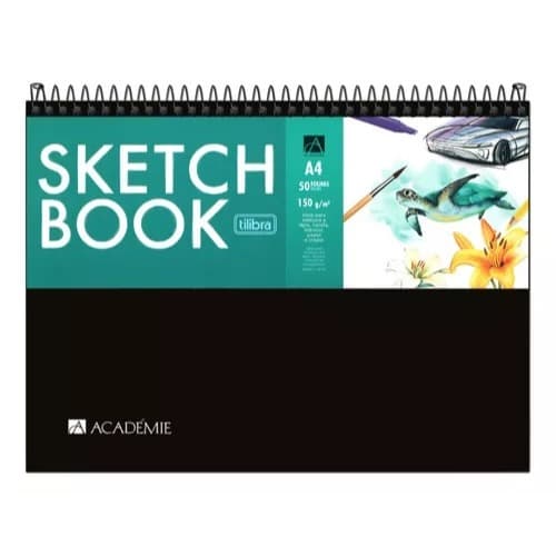 Caderno Sketchbook Academie Essential A4 150g 50folhas