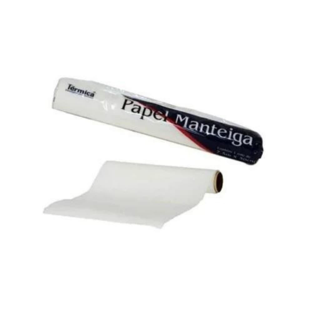 Papel Manteiga Térmica 30cm x 7,5m – Unidade, Kit com 2 ou 5 Rolos