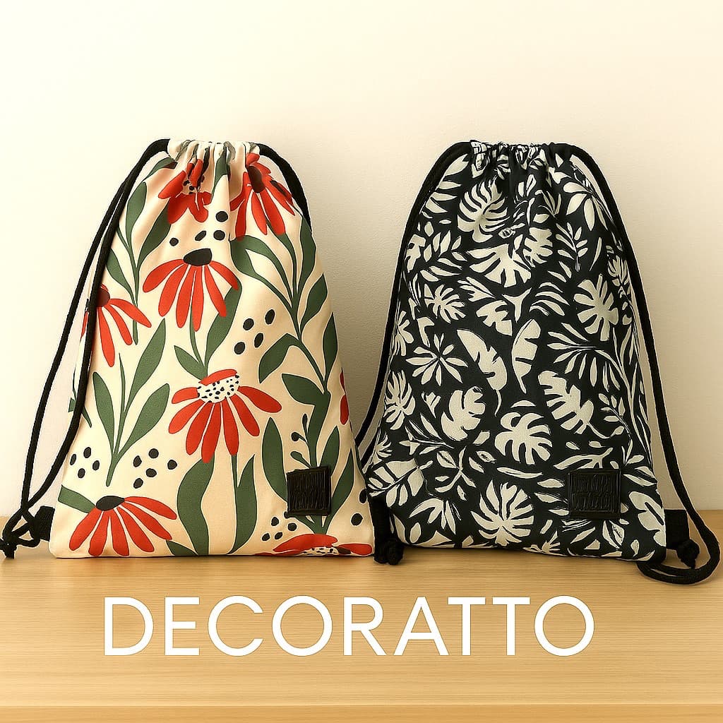 Bolsa Mochila Saco Estampas Farm Saquinho Sacochila para Academia Impermeável Resistente