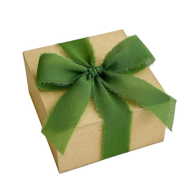 Fita Rústica Chiffon 1,5m x 5cm Artesanal Casamento Convites Caixa Padrinhos Enfeite Decoração