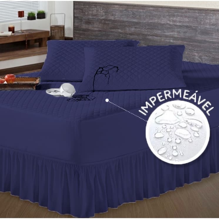 Protetor Colchão Cama Solteiro, Casal, Queen e King Box Impermeável Promoção