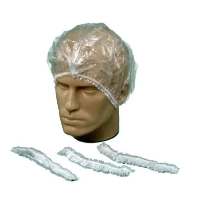 50UN Touca Plástica Descartável - Salão cabelereiro, Progressiva, Banho, Estética