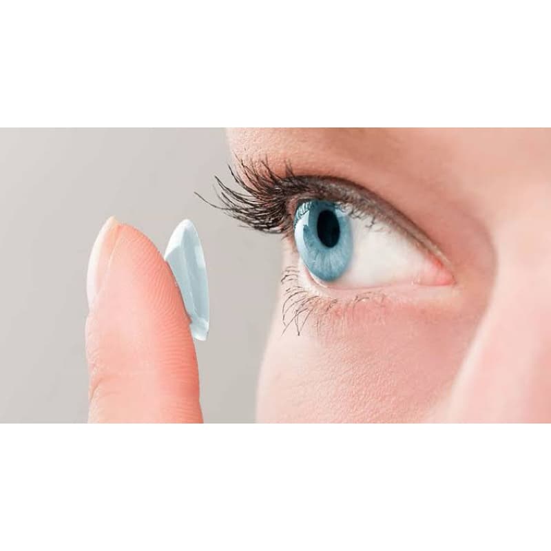 Lentes  de contato incolor Com Grau Um Par Miopia ou Hipermetropia