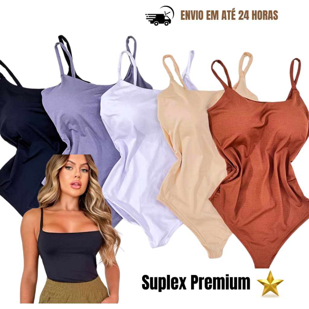 Body Feminino Body de Alcinha Bojo Bodi regata alcinha feminina liso top qualidade Moda Suplex