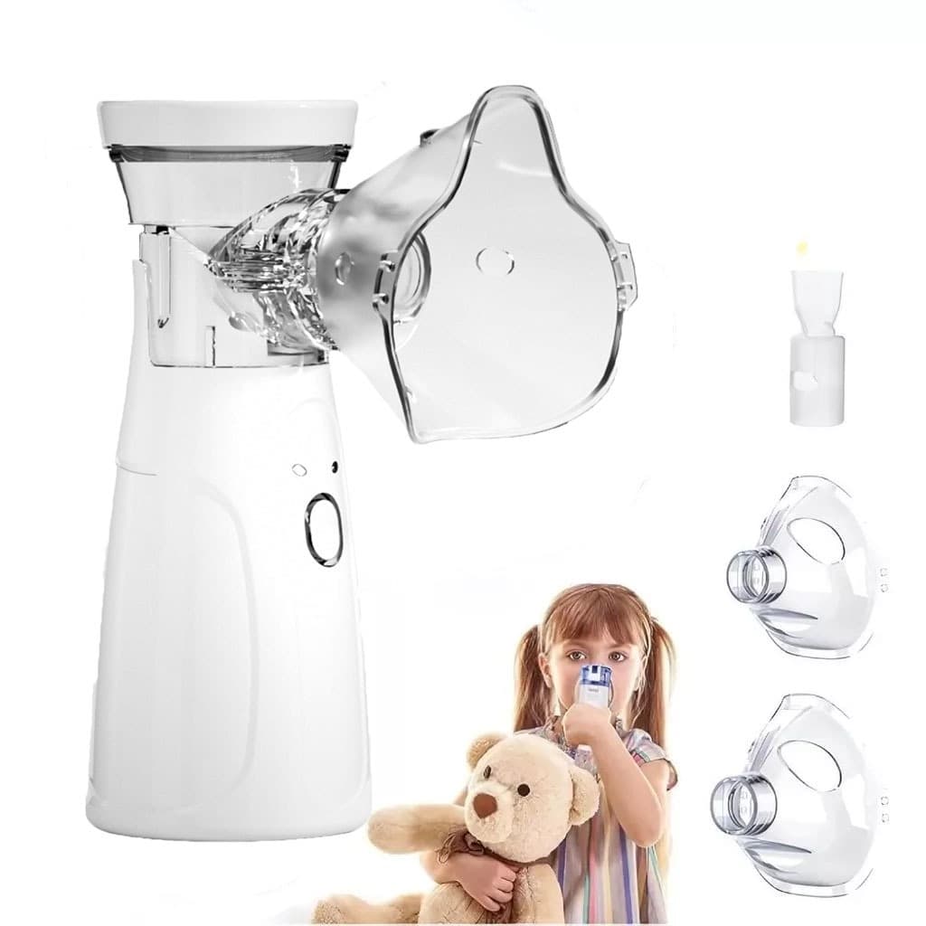 BML Nebulizador Portátil Ultrassônico Mini Inalador Silencioso para Adultos e Crianças - Alívio Rápido Asma