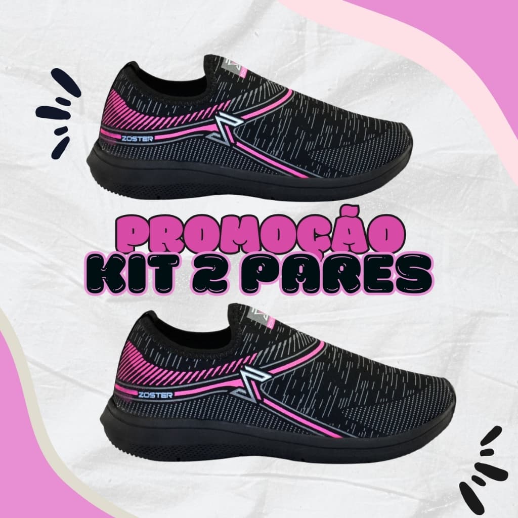 Kit 2 Tênis Meia Esportivo para Academia e Caminhada – Ultra Leve e Estiloso | Envio Imediato