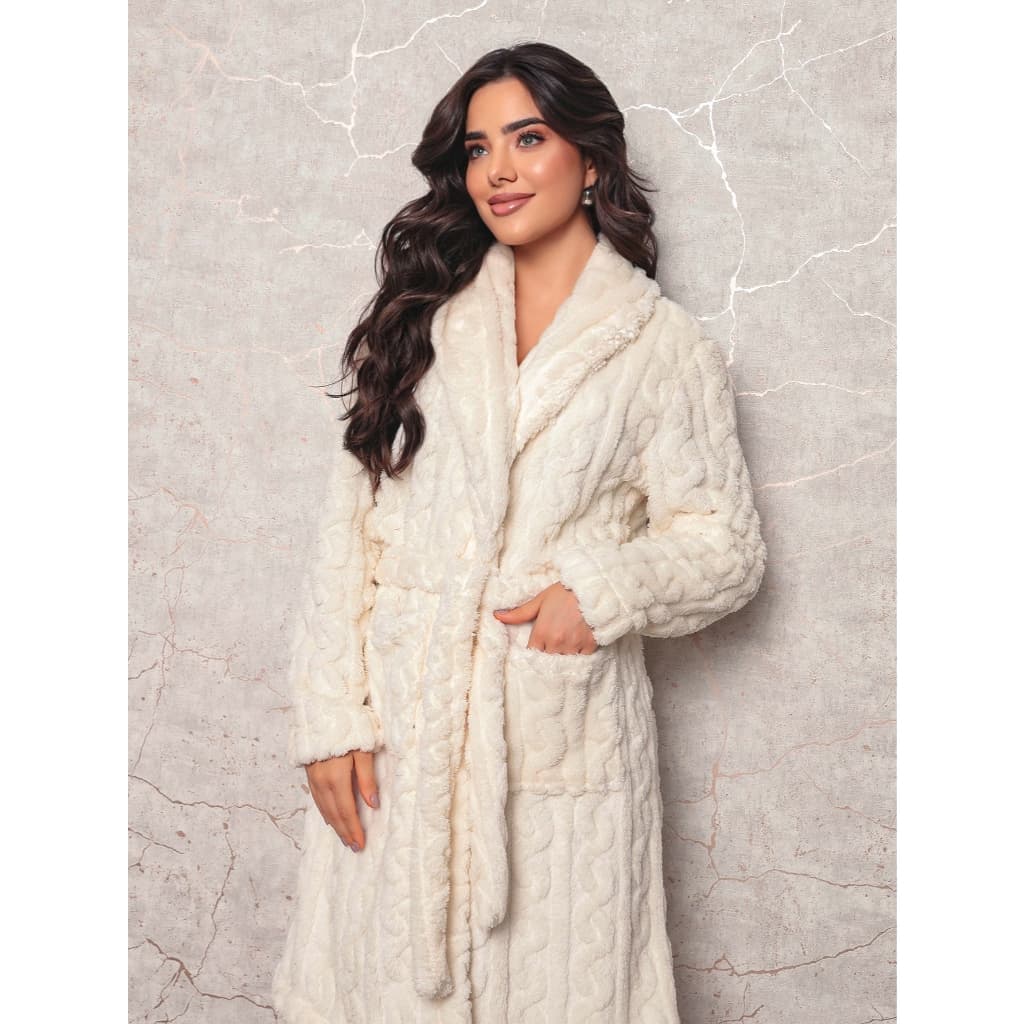 Robe  romantic feminino roupão de banho confortável noite inverno grosso