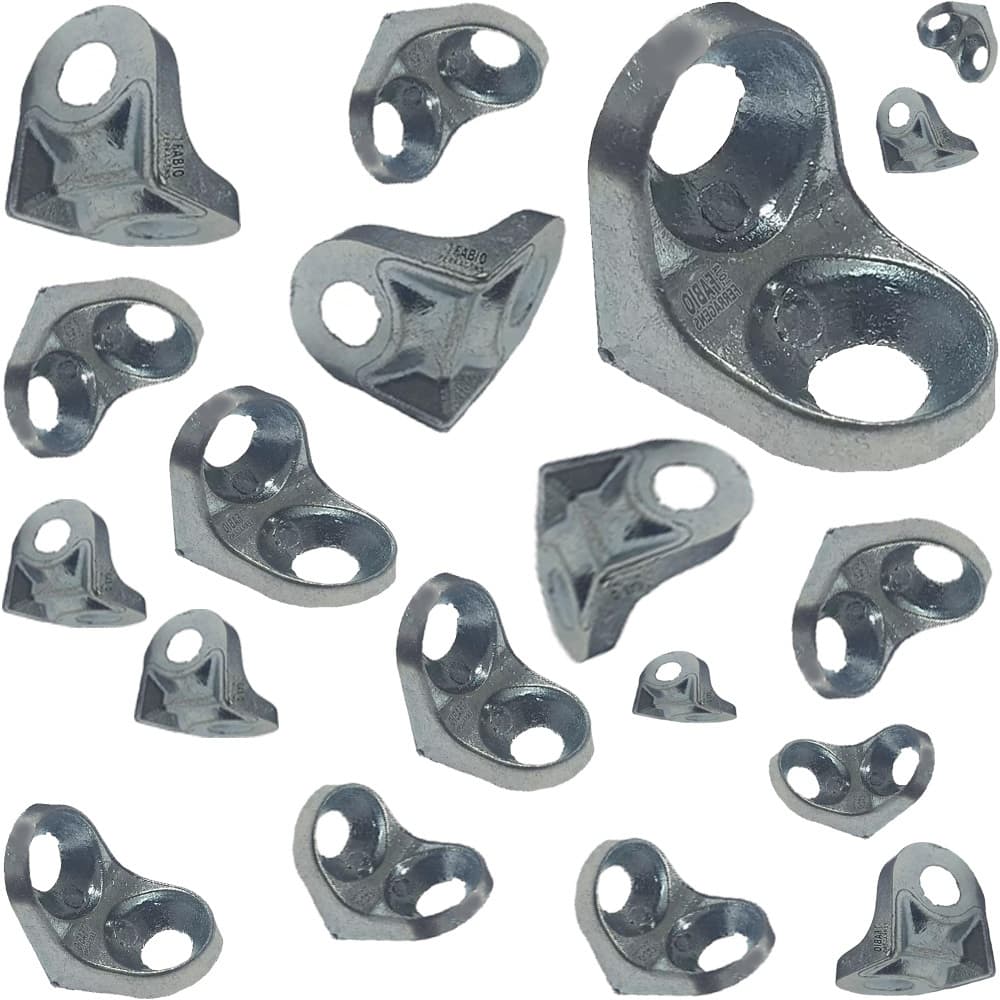 50 Un - Suporte Cantoneira Cadeirinha 13x13mm Preta Zincada Branca