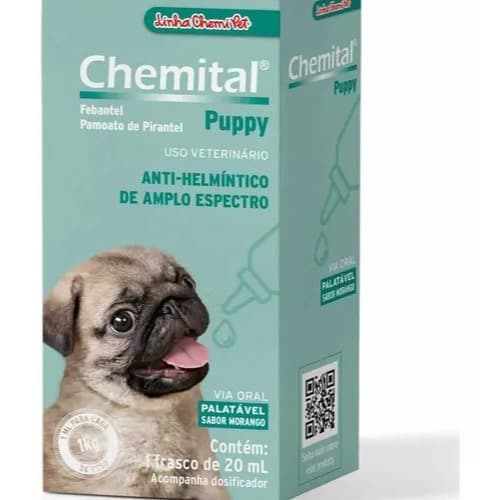 Chemital Puppy para Cães Chemitec Vermífugo para Filhotes - 20
