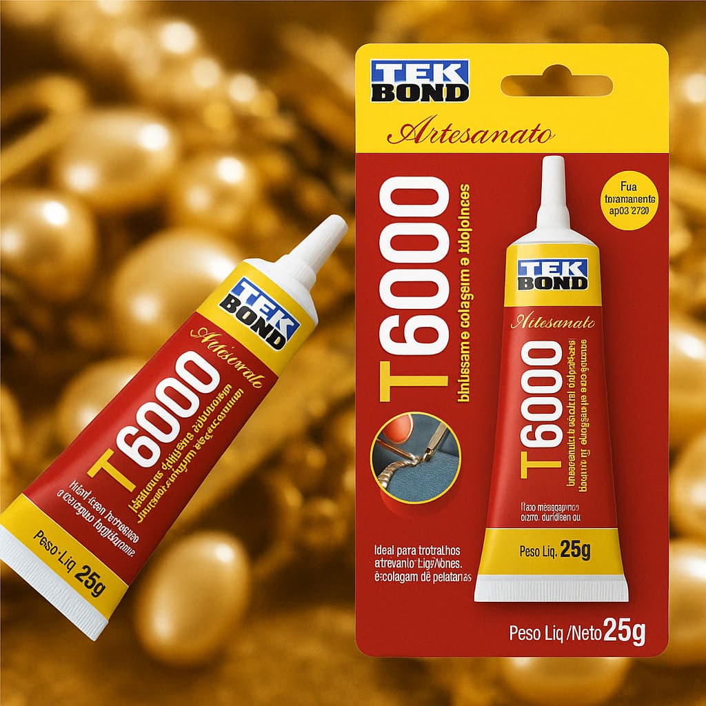 Cola Permanente Tek Bond T6000 Para Artesanato/Pedraria
