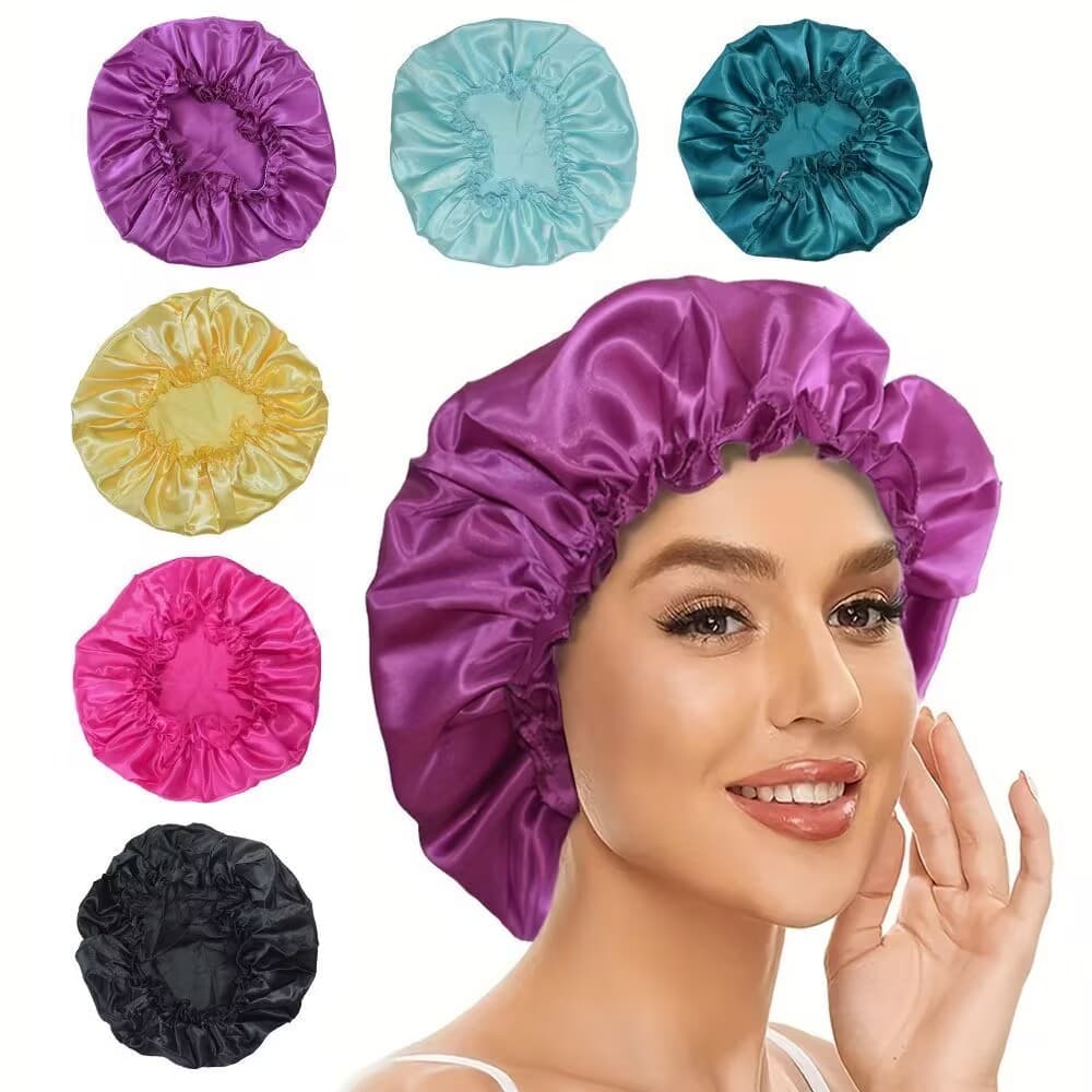 Toucas De Cetim Anti Frizz Forrada Proteção e Conforto ao