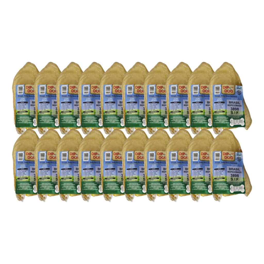 Kit 30 Mordedores Orelha Bovina Desidratada Para Cães Dipdog