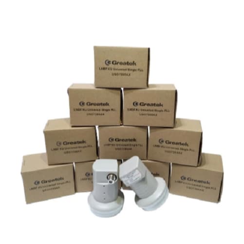 Kit 10 LNBF Universal Simples Banda KU Digital HD Conversor Satélite