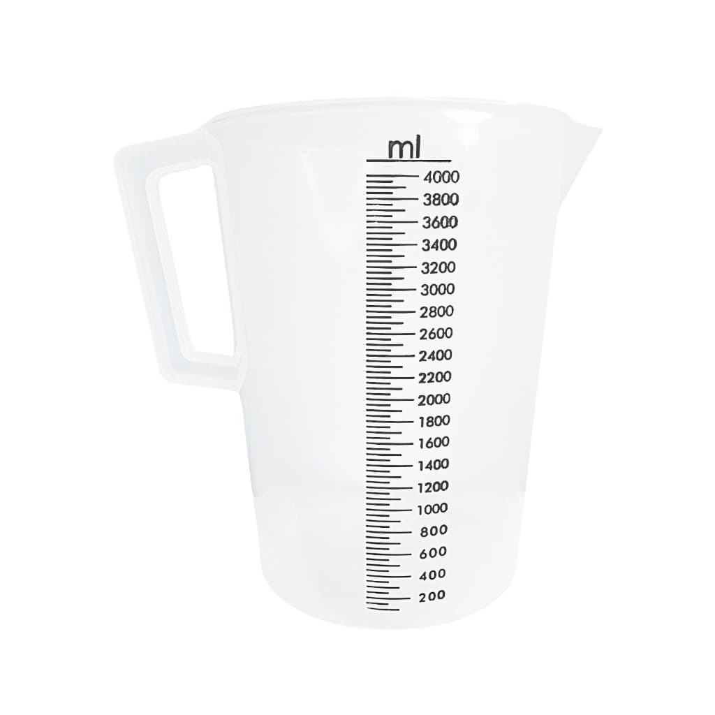 Jarra Calibradora Copo Medidor Dosador Alto Relevo 4 Litros