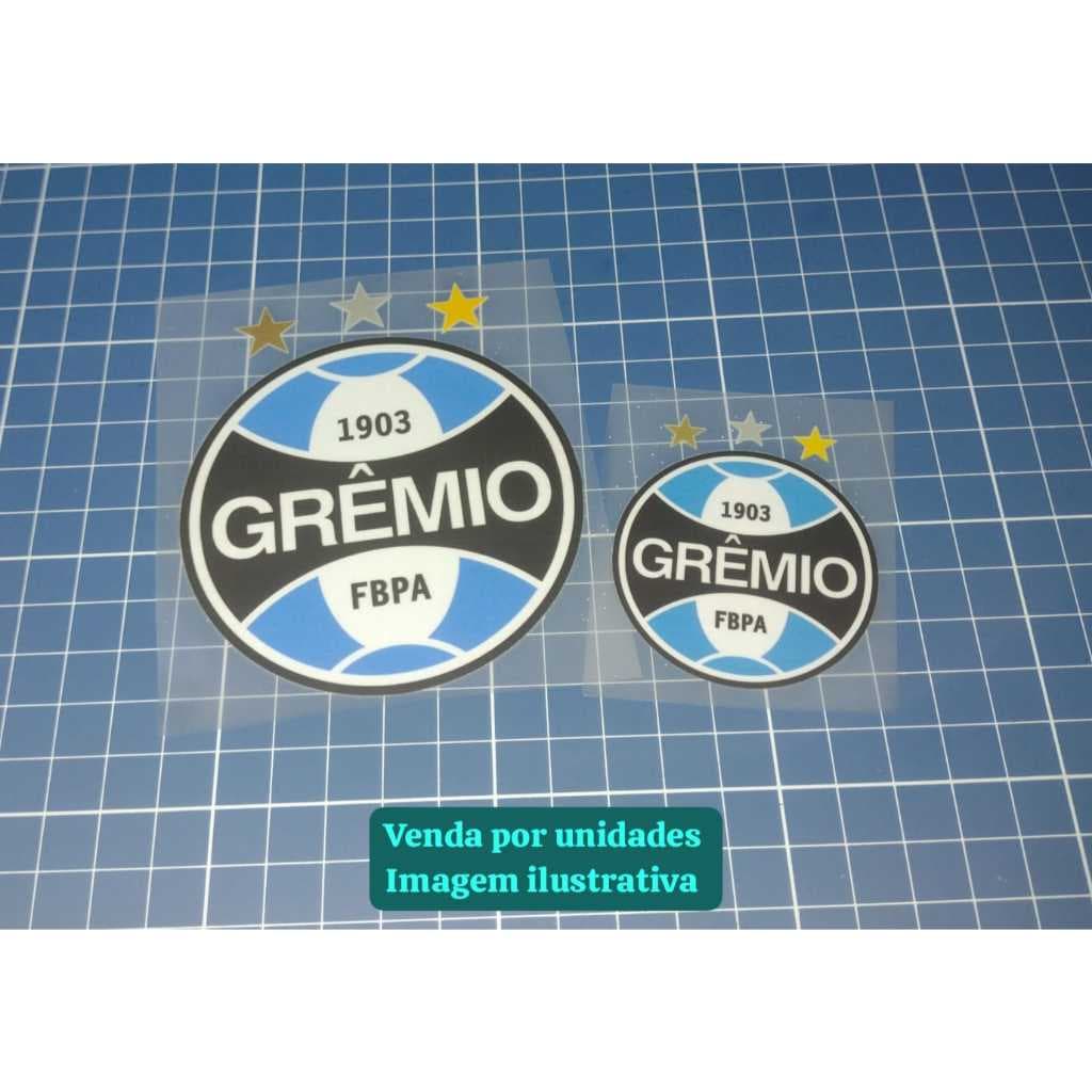 Grêmio Porto Alegre ou Grêmio Black Adesivo Têxtil Termocolante Fácil Aplicação