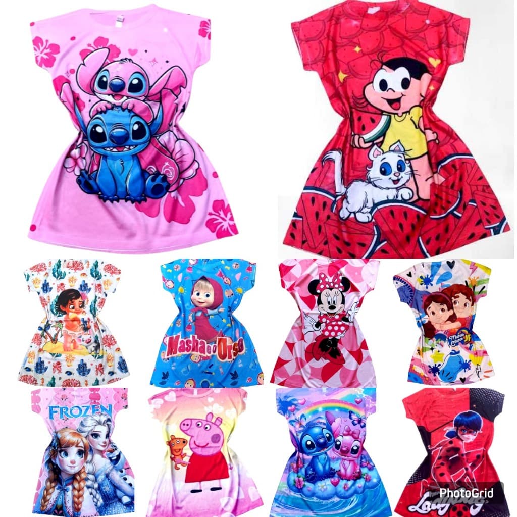 Vestido de Menina Infantil - ENVIO IMEDIATO