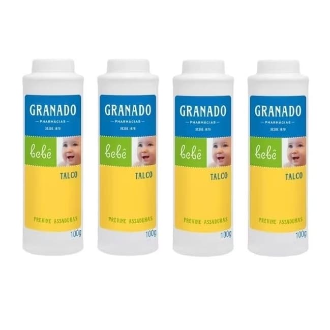 Kit 4 Talcos Granado Bebê Antiassaduras 100g