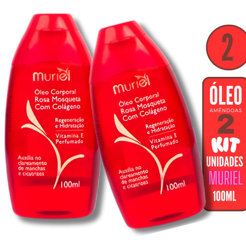 Kit 2 Óleo Corporal de amêndoas Muriel 100ml - Escolha o seu (Sortido ou igual)