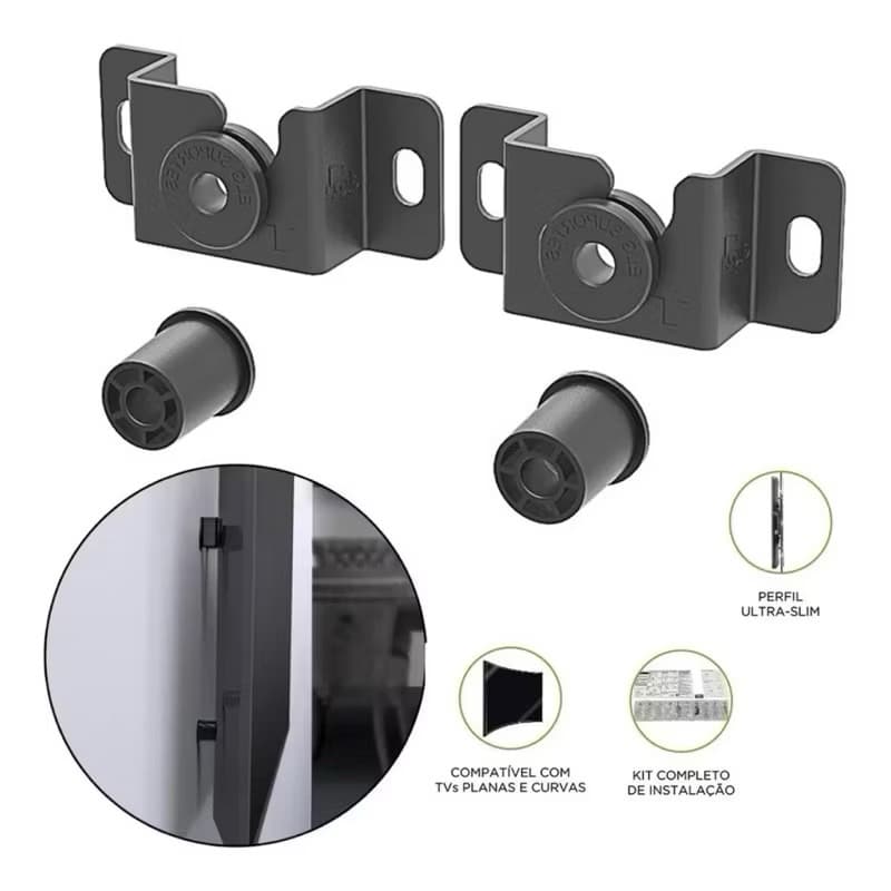 Suporte para TV Universal Fixo Smart LED  LCD 4K Parede Painel  32 40 42 50 55 60 75 82 100 Polegada