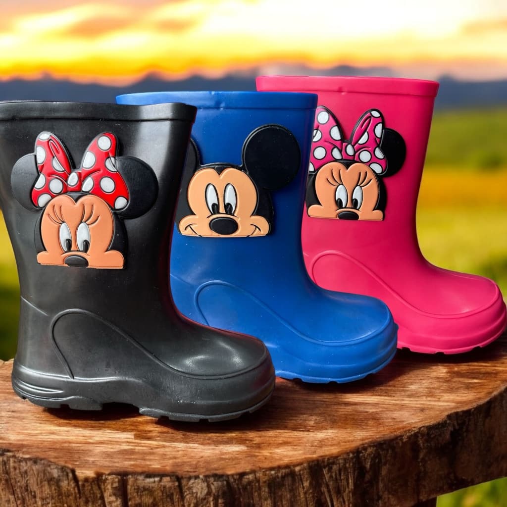 GALOCHA INFANTIL MENINO MENINA BOTA DE CHUVA MINNIE MICKEY REF.8