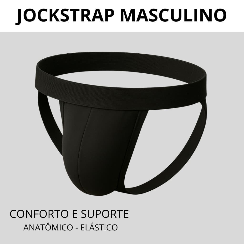 Jockstrap Masculino Erótico Cintura Alta Esporte e Lingerie - Sensual
