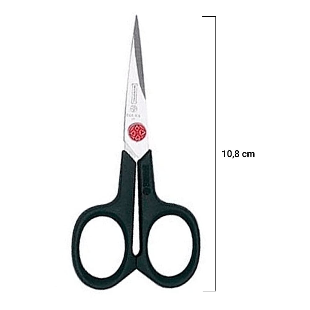 Tesoura Curta com ponta Multiuso para Costura e Bordados Mundial 668N 4.1/4pol