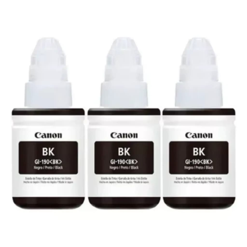 Kit 3 Refil De Tinta Gi190 Preto Original Para G3100 G3110 G4100