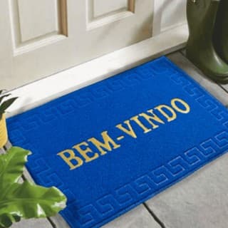 Tapete Capacho Bem-Vindo Gande Para Porta De 60x90cm